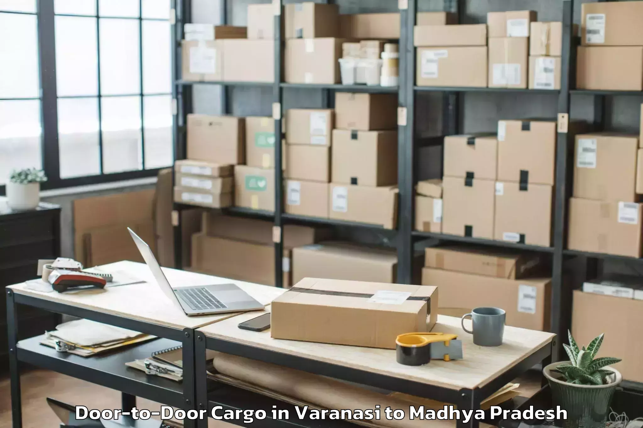 Quality Varanasi to Porsa Door To Door Cargo